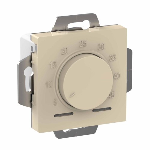 ATLASDESIGN ТЕРМОСТАТ электрон. теплого пола с датчиком, 10A, механизм, БЕЖЕВЫЙ, ATN000235