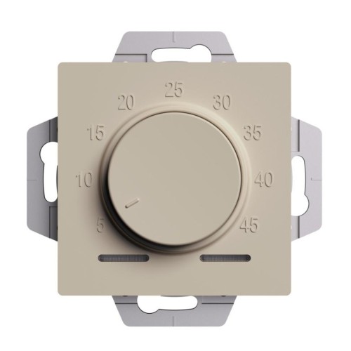 ATLASDESIGN ТЕРМОСТАТ электрон. теплого пола с датчиком, 10A, механизм, ПЕСОЧНЫЙ, ATN001235