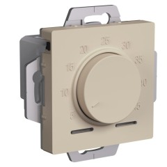 ATLASDESIGN ТЕРМОСТАТ электрон. теплого пола с датчиком, 10A, механизм, ПЕСОЧНЫЙ, ATN001235