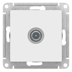 ATLASDESIGN TV РОЗЕТКА оконечная 1DB, механизм, БЕЛЫЙ, ATN000191