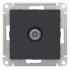 ATLASDESIGN TV РОЗЕТКА оконечная 1DB, механизм, КАРБОН, ATN001091