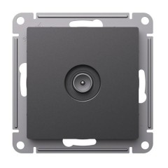 ATLASDESIGN TV РОЗЕТКА проходная 4DB, механизм, БАЗАЛЬТ, ATN001492