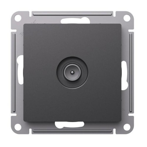 ATLASDESIGN TV РОЗЕТКА проходная 4DB, механизм, БАЗАЛЬТ, ATN001492