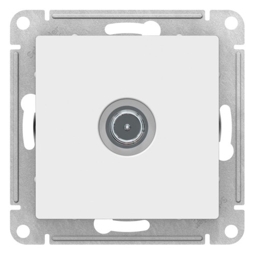 ATLASDESIGN TV РОЗЕТКА проходная 4DB, механизм, БЕЛЫЙ, ATN000192