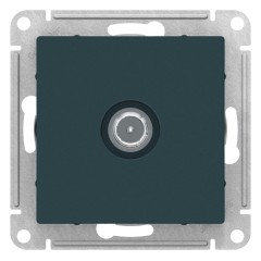 ATLASDESIGN TV РОЗЕТКА проходная 4DB, механизм, ИЗУМРУД, ATN000892