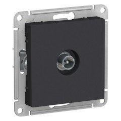 ATLASDESIGN TV РОЗЕТКА проходная 4DB, механизм, КАРБОН, ATN001092
