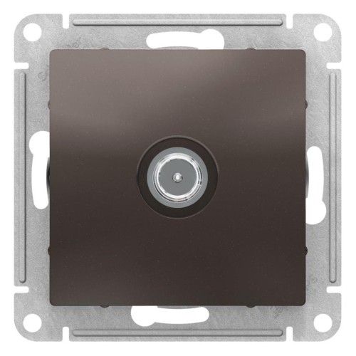 ATLASDESIGN TV РОЗЕТКА проходная 4DB, механизм, МОККО, ATN000692