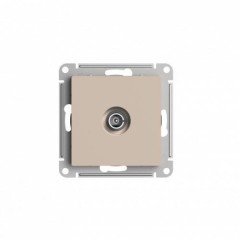 ATLASDESIGN TV РОЗЕТКА проходная 4DB, механизм, ПЕСОЧНЫЙ, ATN001292