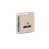ATLASDESIGN USB РОЗЕТКА A+A, 5В/2,1 А, 2х5В/1,05 А, механизм, ПЕСОЧНЫЙ, ATN001233