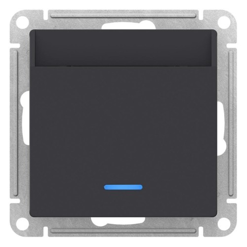 ATLASDESIGN Выключатель карточный, карбон, ATN001067