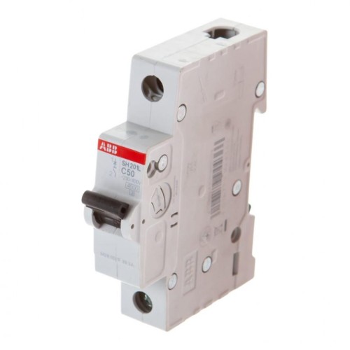 Автоматический выключатель ABB 1-полюсный SH201 C50 6кА (автомат электрический) 2CDS211001R0504