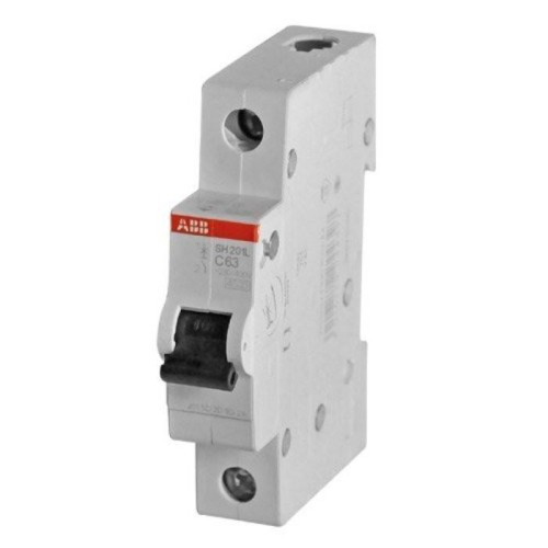 Автоматический выключатель ABB 1-полюсный SH201 C63 6кА (автомат электрический) 2CDS211001R0634