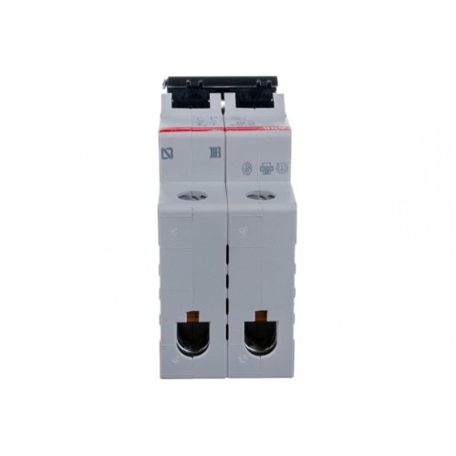 Автоматический выключатель ABB 2-полюсный SH202 C10 6кА (автомат электрический) 2CDS212001R0104