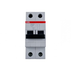 Автоматический выключатель ABB 2-полюсный SH202 C20 6кА (автомат электрический) 2CDS212001R0204