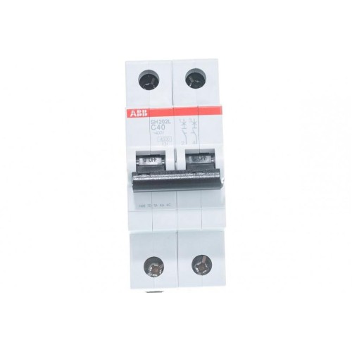 Автоматический выключатель ABB 2-полюсный SH202 C40 6кА (автомат электрический) 2CDS212001R0404