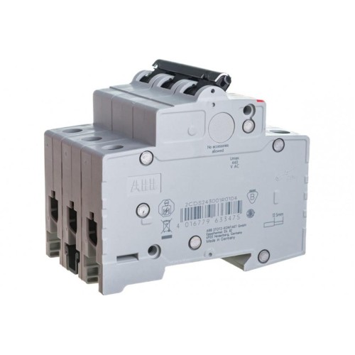 Автоматический выключатель ABB 3-полюсный SH203 C10 6кА (автомат электрический) 2CDS213001R0104