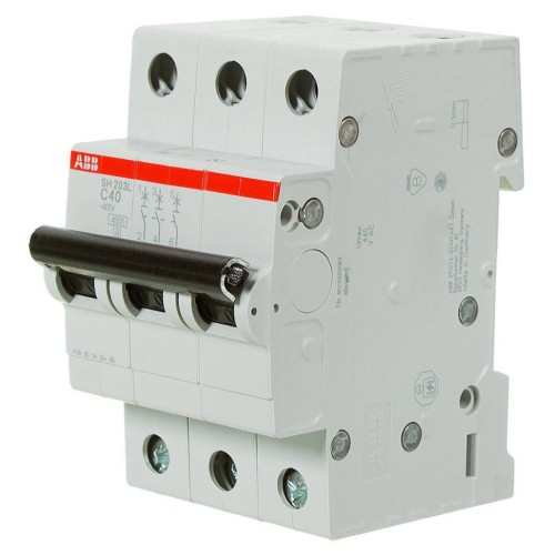 Автоматический выключатель ABB 3-полюсный SH203 C40 6кА (автомат электрический) 2CDS213001R0404