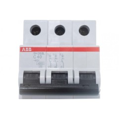 Автоматический выключатель ABB 3-полюсный SH203 C40 6кА (автомат электрический) 2CDS213001R0404