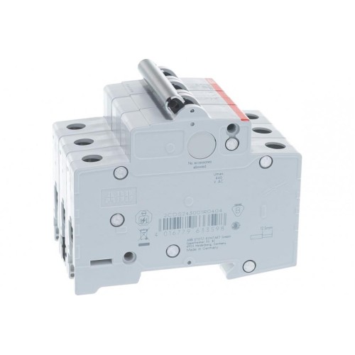 Автоматический выключатель ABB 3-полюсный SH203 C40 6кА (автомат электрический) 2CDS213001R0404