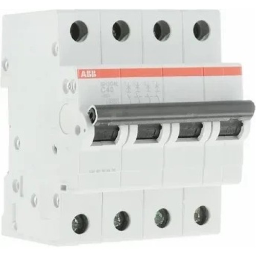 Автоматический выключатель ABB 4-полюсный SH204 C63 6кА (автомат электрический) 2CDS214001R0634