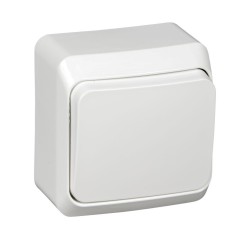 BA10-001B - ЭТЮД О/У 1-клавишный ВЫКЛЮЧАТЕЛЬ 10 АХ, БЕЛЫЙ, Россия, Systeme Electric