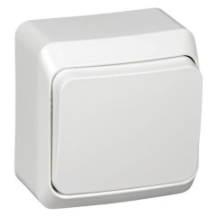 BA10-001B - ЭТЮД О/У 1-клавишный ВЫКЛЮЧАТЕЛЬ 10 АХ, БЕЛЫЙ, Россия, Systeme Electric