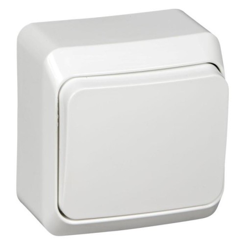 BA10-001B - ЭТЮД О/У 1-клавишный ВЫКЛЮЧАТЕЛЬ 10 АХ, БЕЛЫЙ, Россия, Systeme Electric