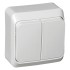 BA10-002B - ЭТЮД О/У 2-клавишный ВЫКЛЮЧАТЕЛЬ 10 АХ, БЕЛЫЙ, Россия, Systeme Electric