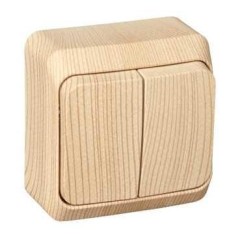 BA10-002D - ЭТЮД О/У 2-клавишный ВЫКЛЮЧАТЕЛЬ 10 АХ, СОСНА, Россия, Systeme Electric