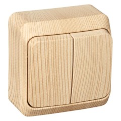 BA10-002D - ЭТЮД О/У 2-клавишный ВЫКЛЮЧАТЕЛЬ 10 АХ, СОСНА, Россия, Systeme Electric