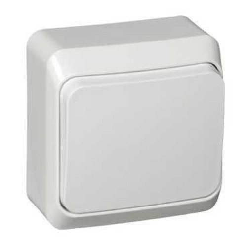 BA10-004B - ЭТЮД О/У 1-клавишный ПЕРЕКЛЮЧАТЕЛЬ 10 АХ, БЕЛЫЙ, Россия, Systeme Electric