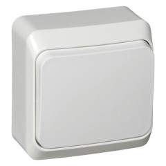 BA10-004B - ЭТЮД О/У 1-клавишный ПЕРЕКЛЮЧАТЕЛЬ 10 АХ, БЕЛЫЙ, Россия, Systeme Electric