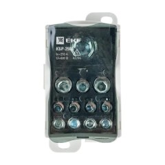 Блок распределительный КБР 250А на DIN-рейку и монтажную панель EKF PROxima