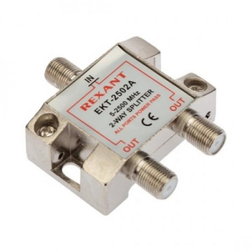 ДЕЛИТЕЛЬ ТВх2 под F-разъём 5-1000МГц Rexant