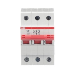 E203r 100А рубильник 3p рычаг красный ABB