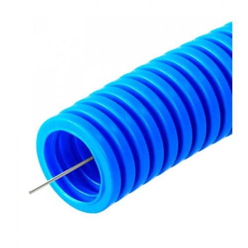 Гофра ППЛ Ф 20 лёгкая с протяжкой DKC (цвет синий)