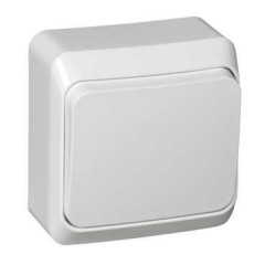 KA10-001B - ЭТЮД О/У ВЫКЛЮЧАТЕЛЬ с самовозвратом 10 АХ, БЕЛЫЙ, Россия, Systeme Electric