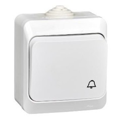 KA10-041B - ЭТЮД IP44 О/У ВЫКЛЮЧАТЕЛЬ с самовозвратом 10 АХ, БЕЛЫЙ, Россия, Systeme Electric