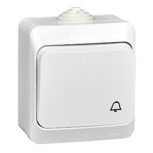 KA10-041B - ЭТЮД IP44 О/У ВЫКЛЮЧАТЕЛЬ с самовозвратом 10 АХ, БЕЛЫЙ, Россия, Systeme Electric