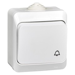 KA10-041B - ЭТЮД IP44 О/У ВЫКЛЮЧАТЕЛЬ с самовозвратом 10 АХ, БЕЛЫЙ, Россия, Systeme Electric