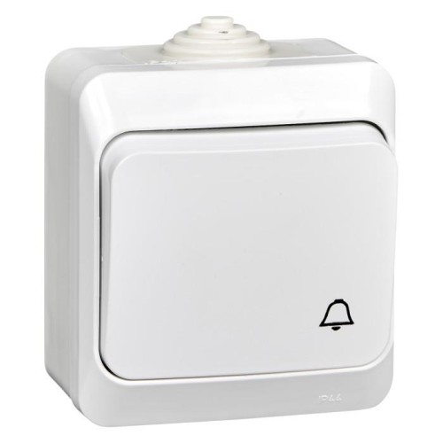 KA10-041B - ЭТЮД IP44 О/У ВЫКЛЮЧАТЕЛЬ с самовозвратом 10 АХ, БЕЛЫЙ, Россия, Systeme Electric