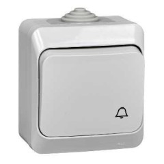 KA10-041C - ЭТЮД IP44 О/У ВЫКЛЮЧАТЕЛЬ с самовозвратом 10 АХ,СЕРЫЙ, Россия, Systeme Electric