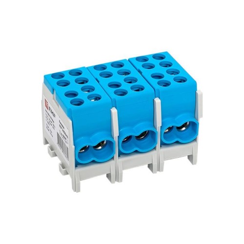 Клемма распределительная КСР 100А 2x25/2x16 с двойным винтом синяя EKF PROxima