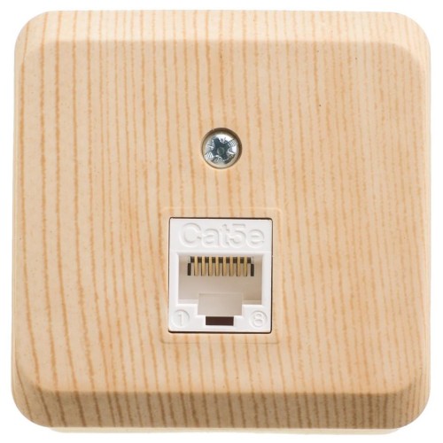 KOMA-001D - ЭТЮД О/У компьютерная РОЗЕТКА RJ45 кат.5е, СОСНА, Россия, Systeme Electric