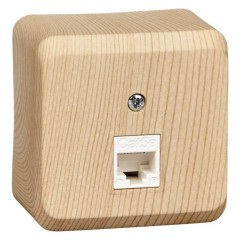 KOMA-001D - ЭТЮД О/У компьютерная РОЗЕТКА RJ45 кат.5е, СОСНА, Россия, Systeme Electric