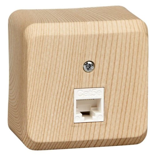 KOMA-001D - ЭТЮД О/У компьютерная РОЗЕТКА RJ45 кат.5е, СОСНА, Россия, Systeme Electric