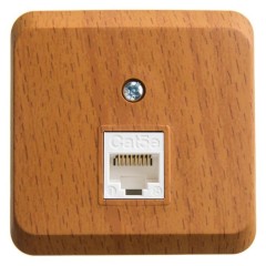 KOMA-001T - ЭТЮД О/У компьютерная РОЗЕТКА RJ45 кат.5е, БУК, Россия, Systeme Electric