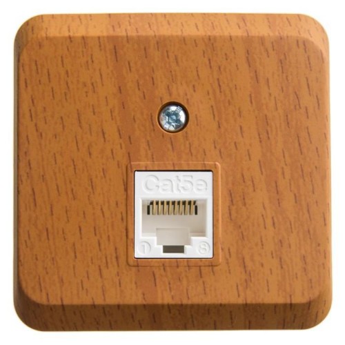 KOMA-001T - ЭТЮД О/У компьютерная РОЗЕТКА RJ45 кат.5е, БУК, Россия, Systeme Electric