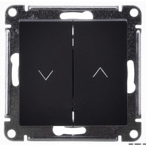 Механизм выключателя жалюзи 2-клавишного Systeme Electric Базальт, ATN001419