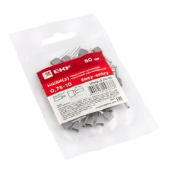 НШвИ(2) 0.75-12 (50шт.) – наконечник штыревой втулочный изолированный EKF PROxima